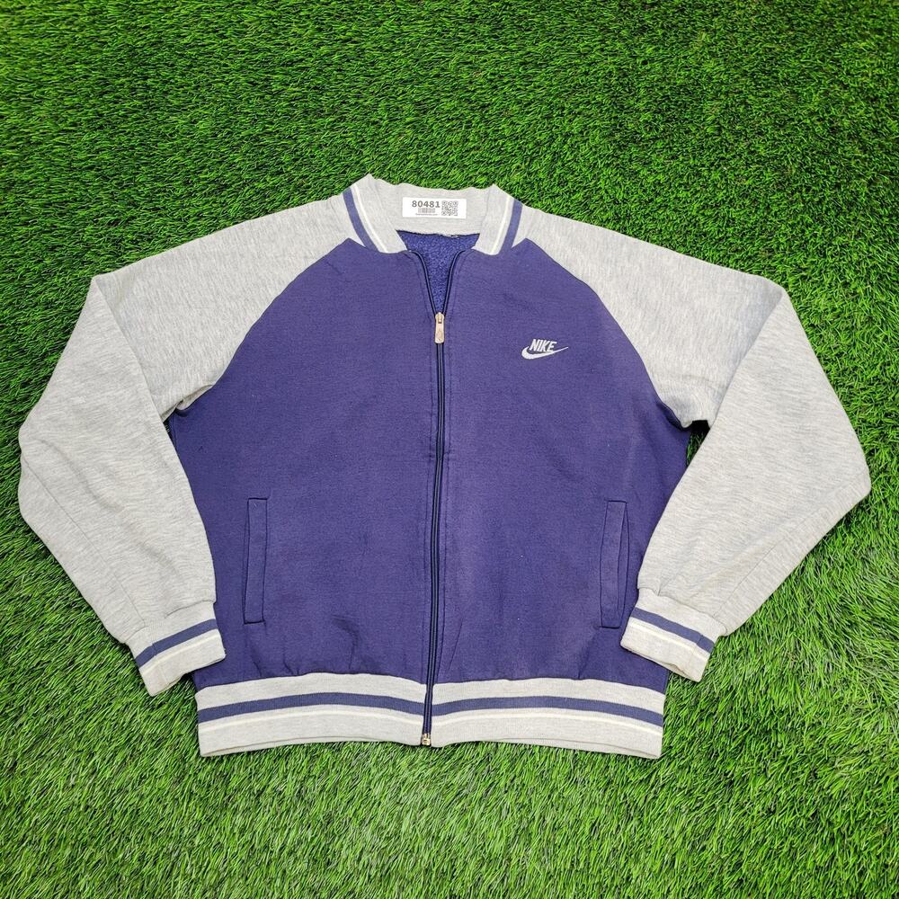 Vintage 90s NIKE Colorblock Jacket Womens Large 21x22 Blue